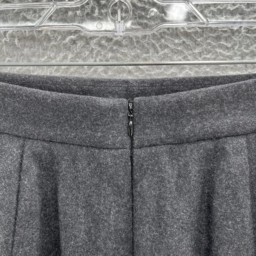 Per Se Skirt Womens 4 Gray Felt Wool Cashmere‎ Straight Pencil Retro Wiggle